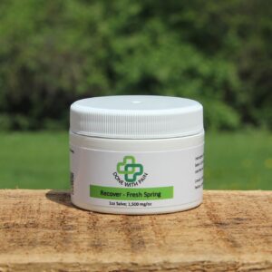 Topical CBD with lid closed